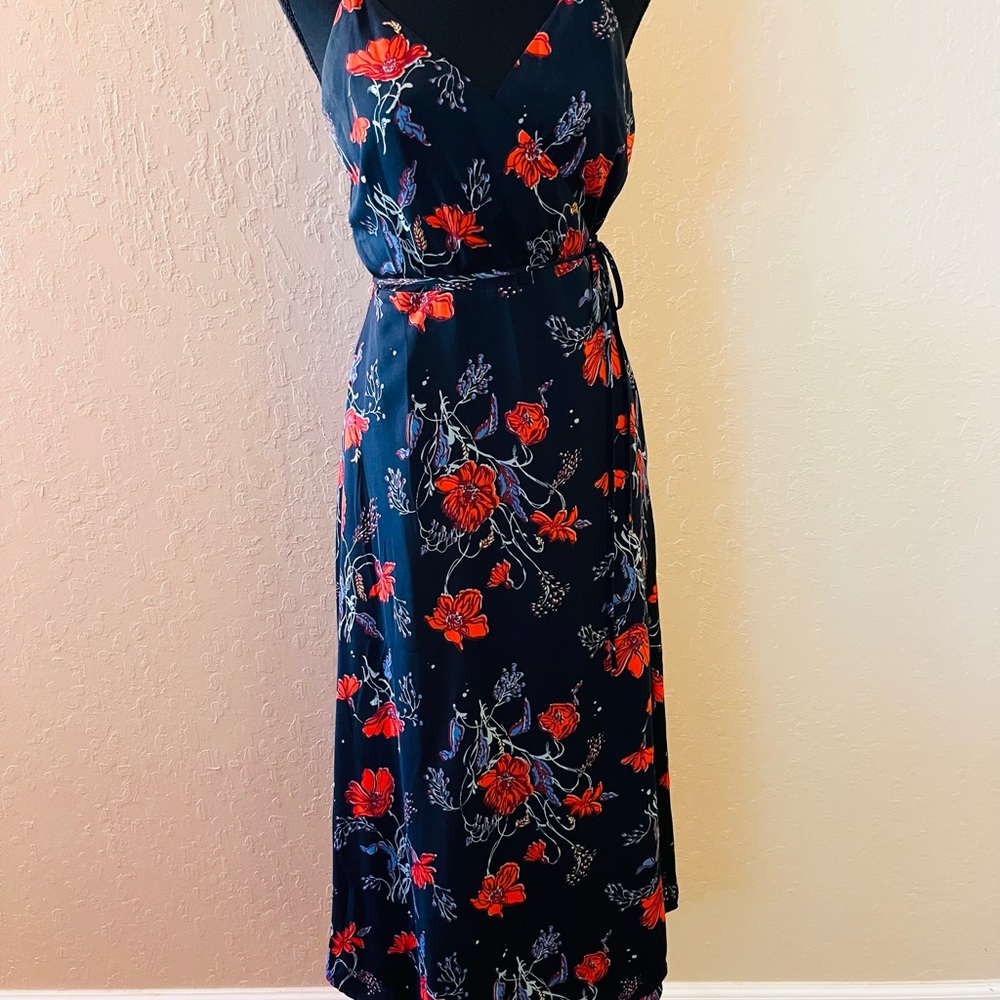Madewell Cami Wrap Dress in Windblown‎ Poppies